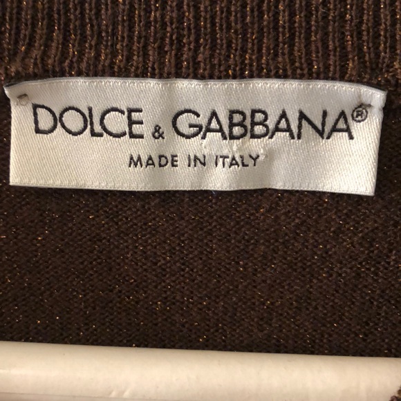 Dolce & Gabbana V Neck Wool Sweater Vest Size 48 - Picture 3 of 8